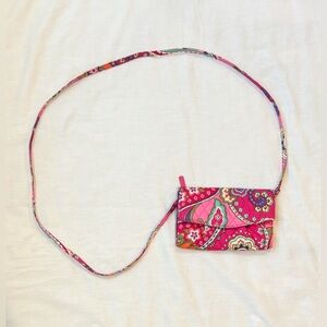 Vera Bradley All in One Crossbody Wrislet Wallet.